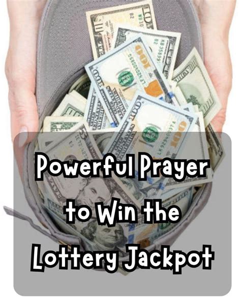 prayer to win lotto jackpot